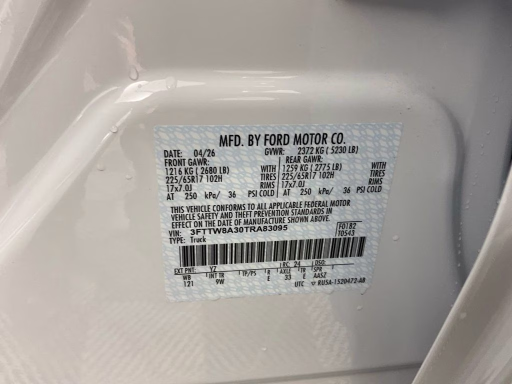 2026 Oxford White Ford Maverick XL FWD Truck