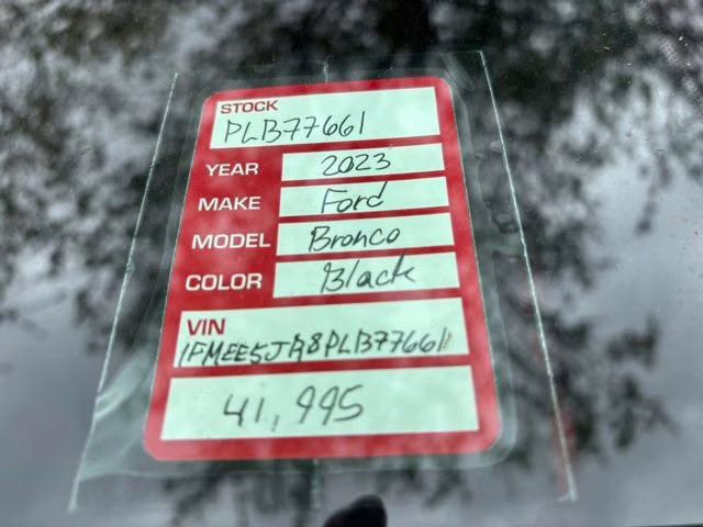 2023 Shadow Black Ford Bronco Raptor 4X4 Convertible