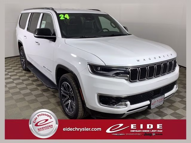 2024 Bright White Clearcoat Jeep Wagoneer L Series II 4X4 SUV