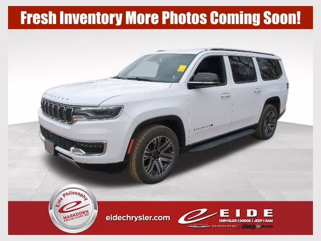 2024 Bright White Clearcoat Jeep Wagoneer L Series II 4X4 SUV