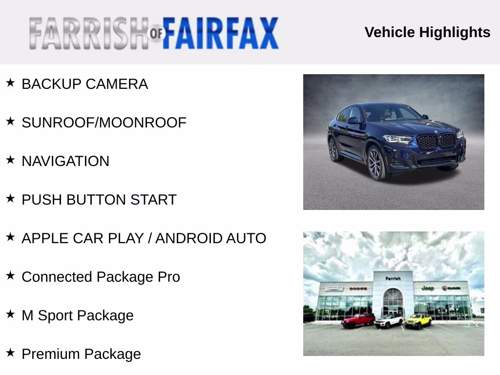 2022 Tanzanite Blue II Metallic BMW X4 xDrive30i AWD SUV