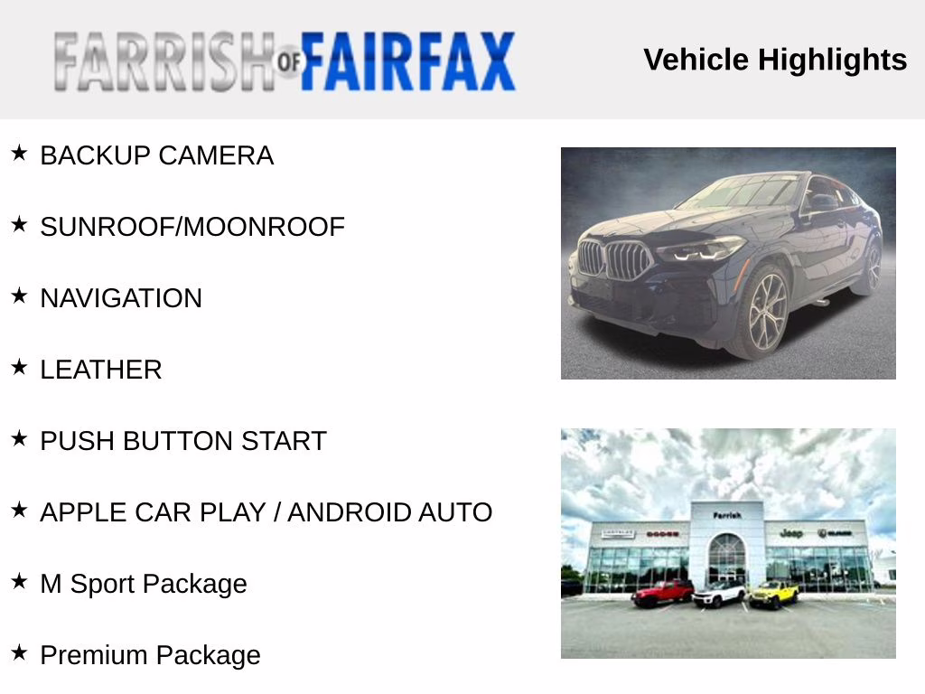 2022 Tanzanite Blue II Metallic BMW X6 xDrive40i AWD SUV