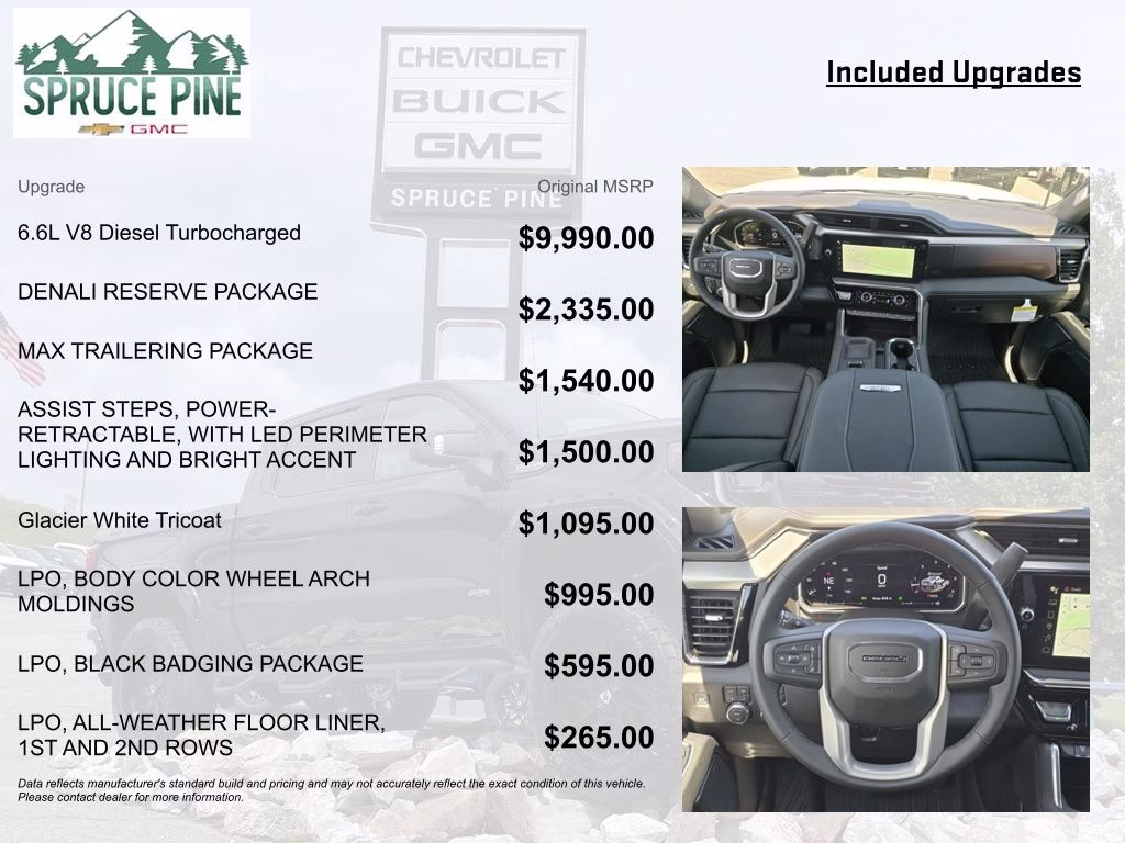 2026 Glacier White Tricoat GMC Sierra 2500HD Denali 4X4 Truck