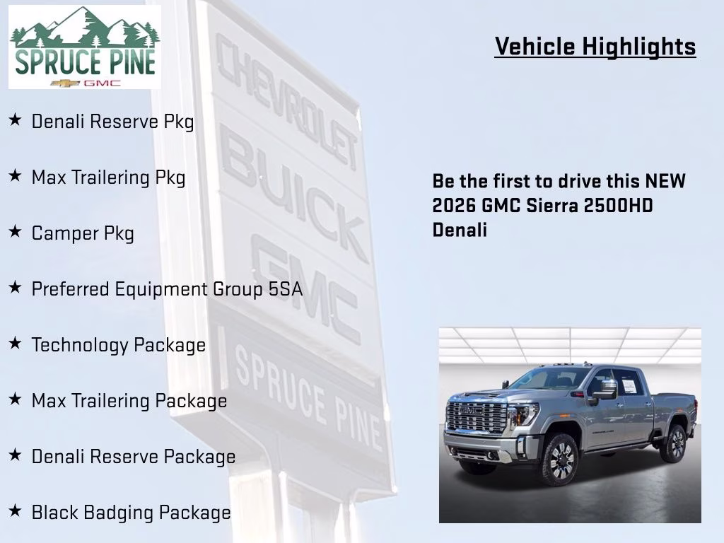 2026 Sterling Metallic GMC Sierra 2500HD Denali 4X4 Truck