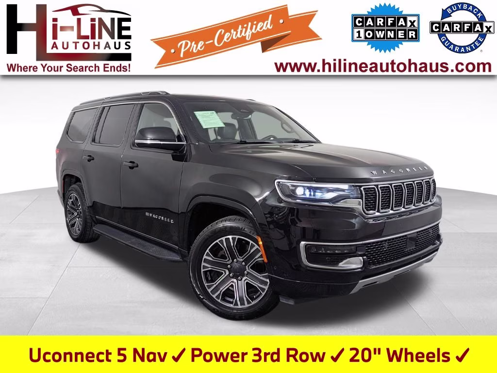 2024 Diamond Black Crystal Pearlcoat Jeep Wagoneer Series II RWD SUV