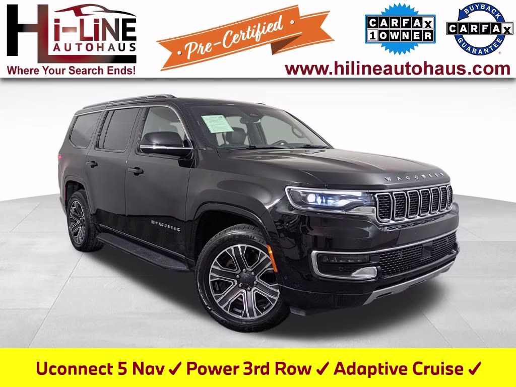 2024 Diamond Black Crystal Pearlcoat Jeep Wagoneer Series II RWD SUV