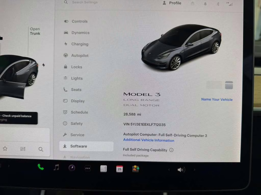 2020 Midnight Silver Metallic Tesla Model 3 Long Range AWD Sedan