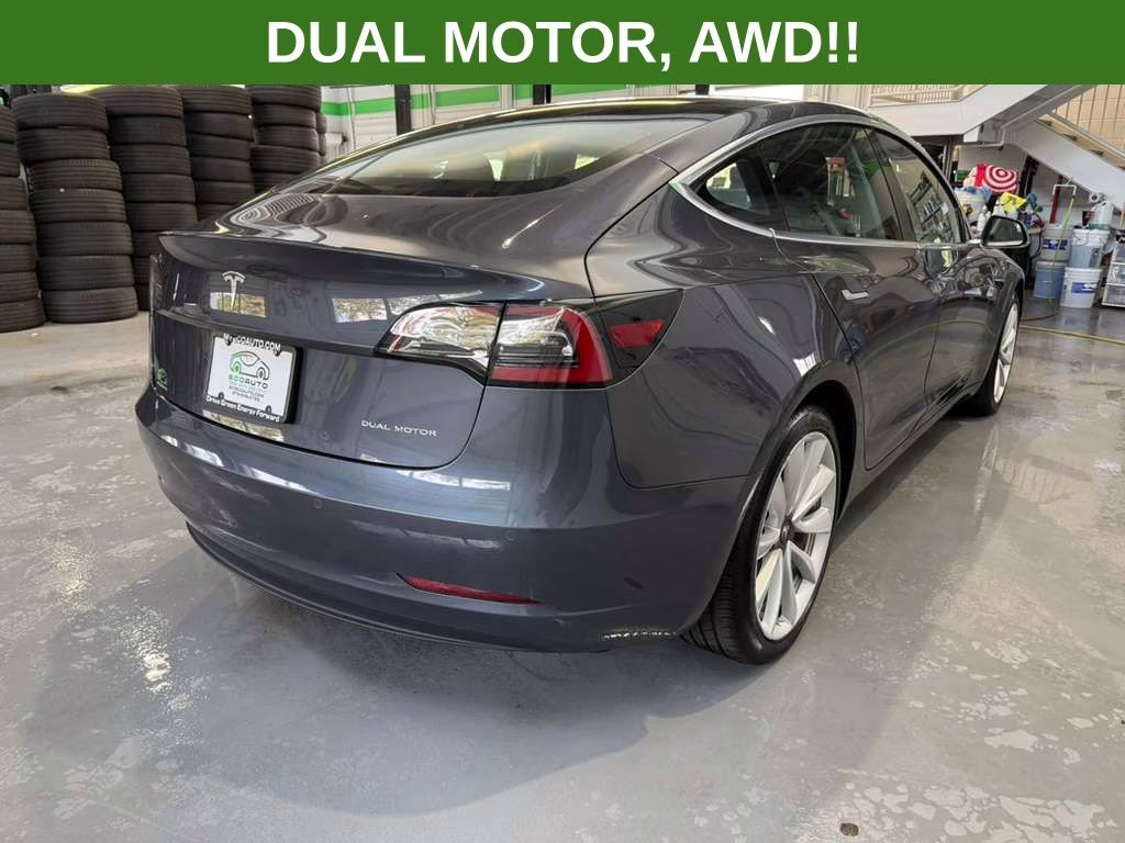 2020 Midnight Silver Metallic Tesla Model 3 Long Range AWD Sedan