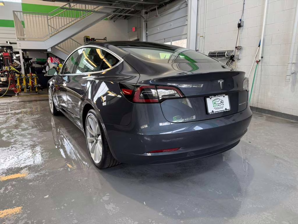2020 Midnight Silver Metallic Tesla Model 3 Long Range AWD Sedan
