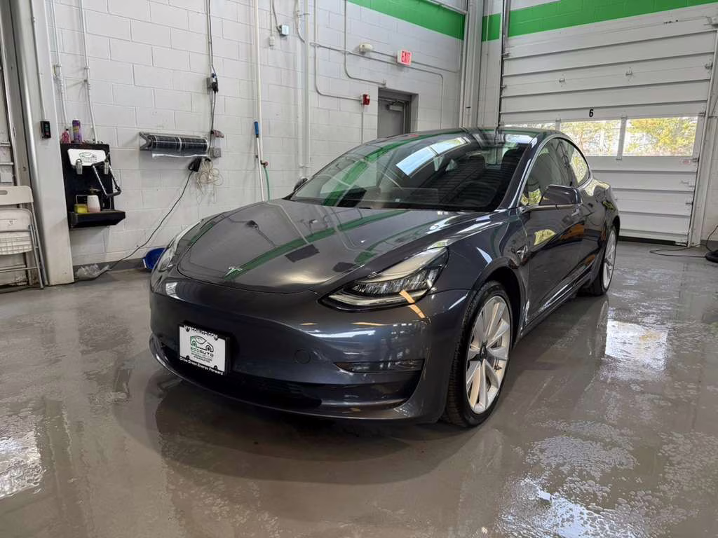2020 Midnight Silver Metallic Tesla Model 3 Long Range AWD Sedan