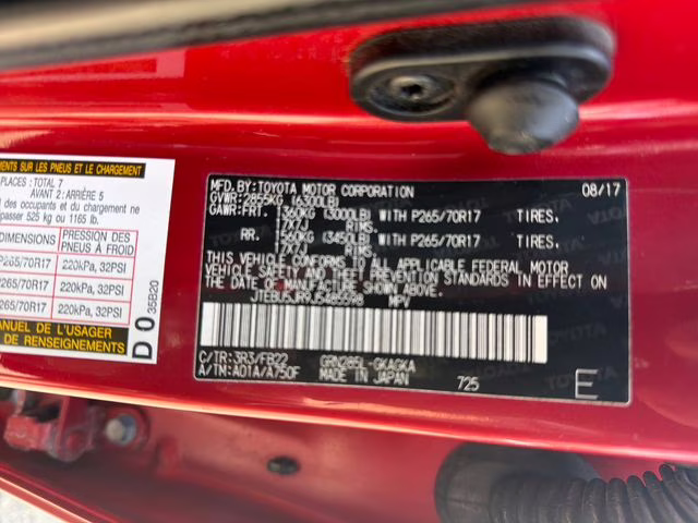 2018 Barcelona Red Metallic Toyota 4Runner SR5 4X4 SUV