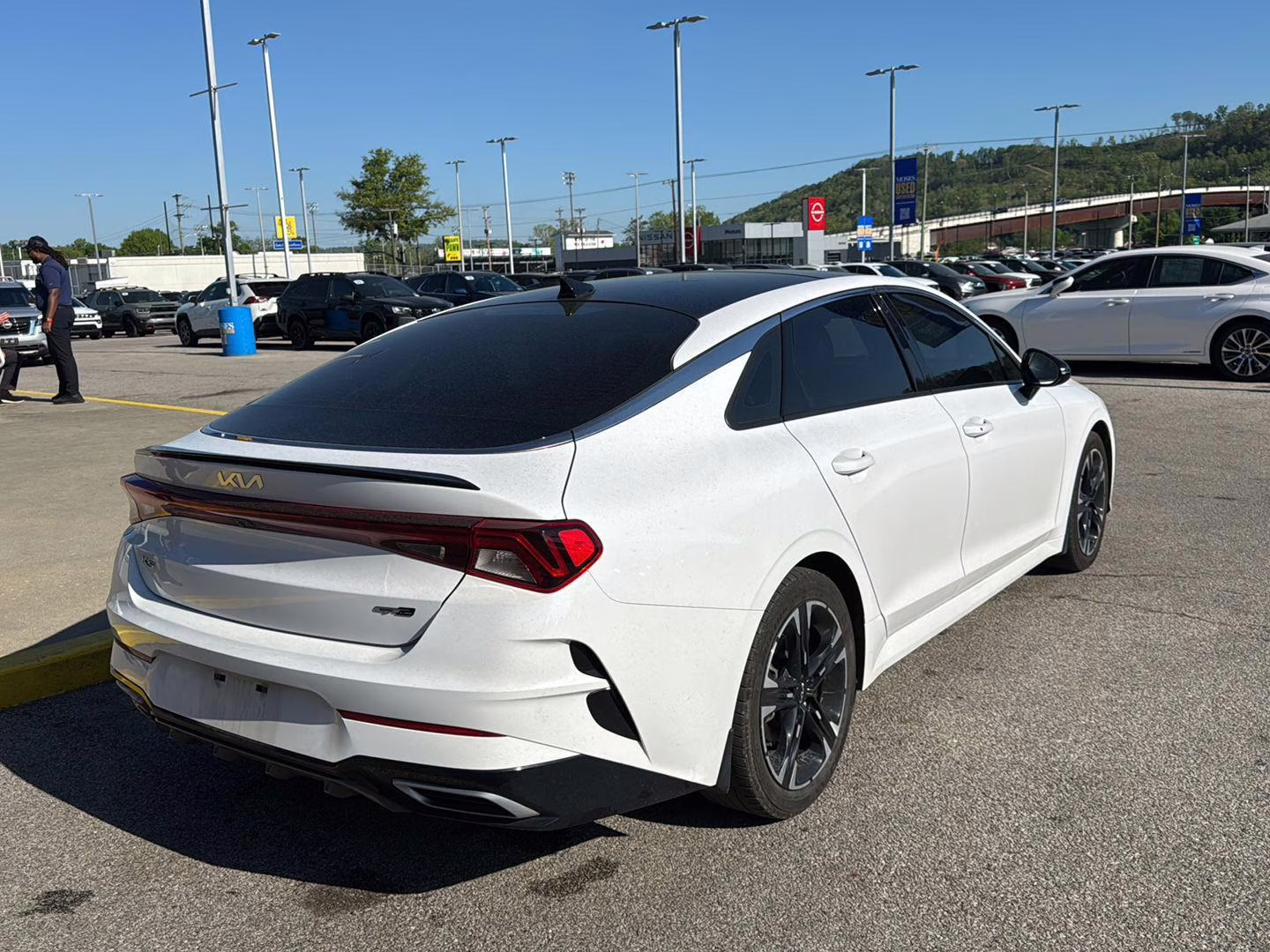 2022 Glacial White Pearl Kia K5 GT-Line AWD Sedan
