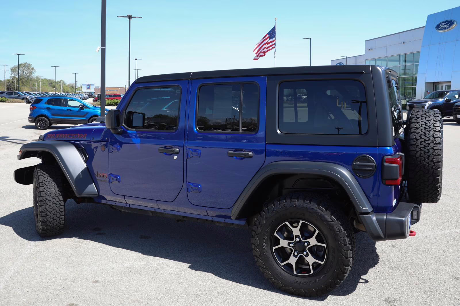 2018 Ocean Blue Metallic Clearcoat Jeep Wrangler Unlimited Rubicon 4X4 SUV