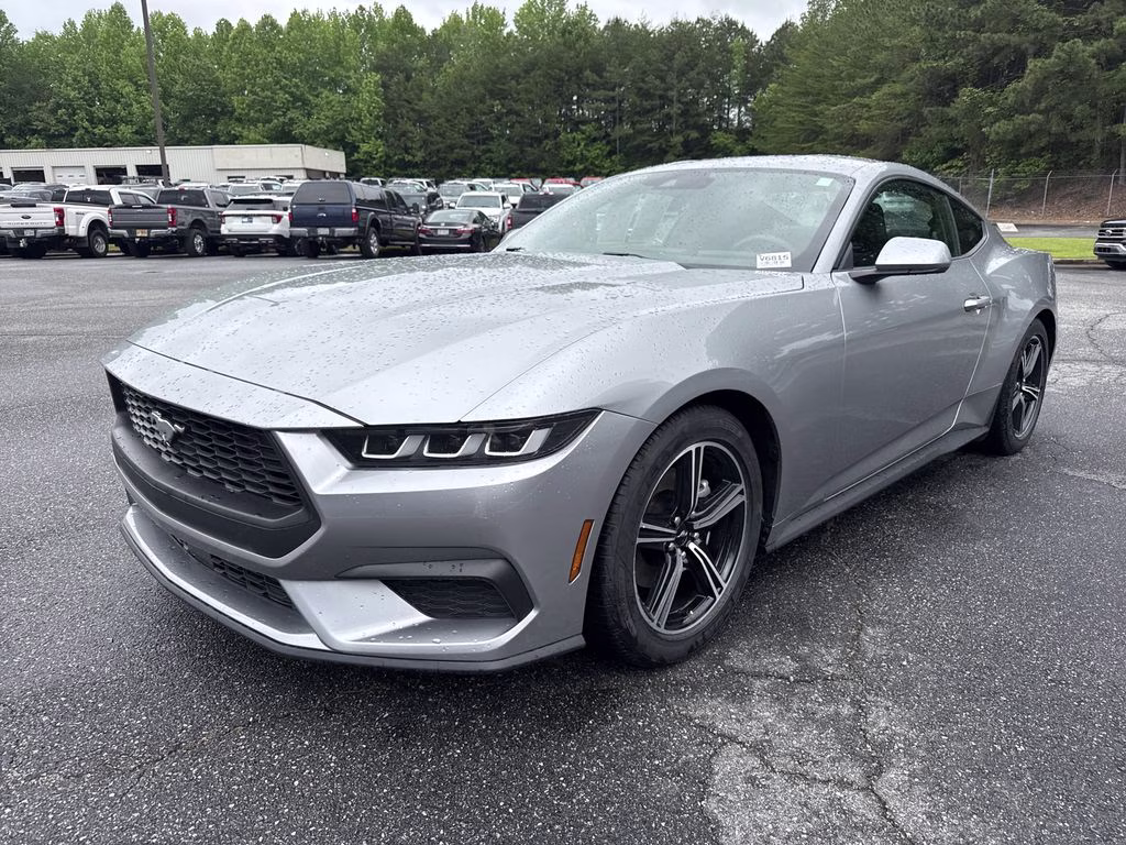 2024 Iconic Silver Metallic Ford Mustang EcoBoost RWD Coupe