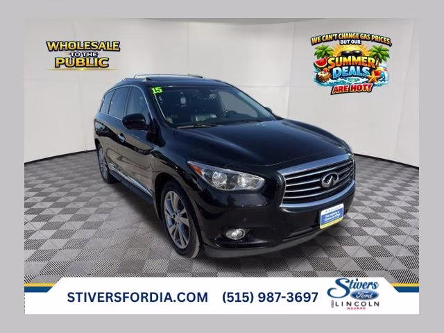 2015 Black Obsidian INFINITI QX60 Base AWD SUV