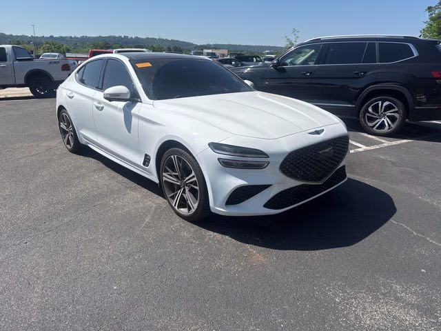 2025 Alta White Genesis G70 3.3T Sport Advanced RWD Sedan