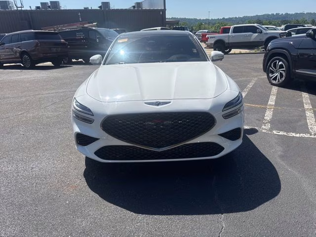2025 Alta White Genesis G70 3.3T Sport Advanced RWD Sedan