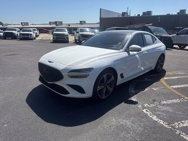 2025 Alta White Genesis G70 3.3T Sport Advanced RWD Sedan