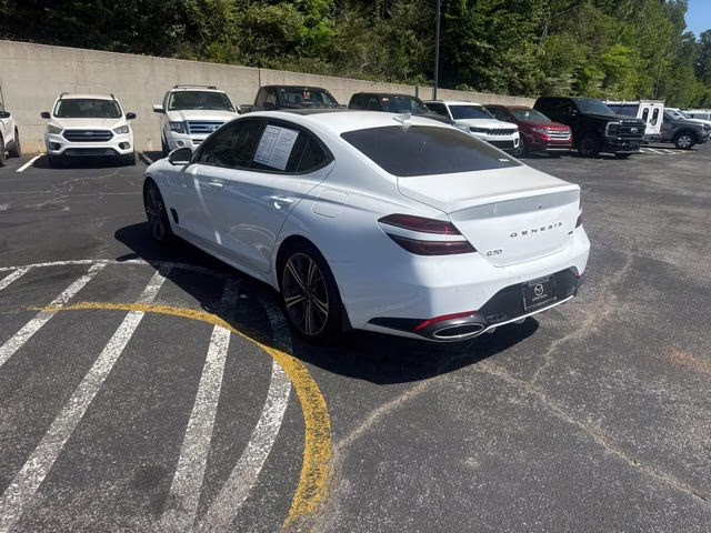 2025 Alta White Genesis G70 3.3T Sport Advanced RWD Sedan