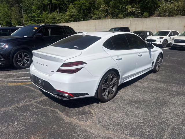 2025 Alta White Genesis G70 3.3T Sport Advanced RWD Sedan