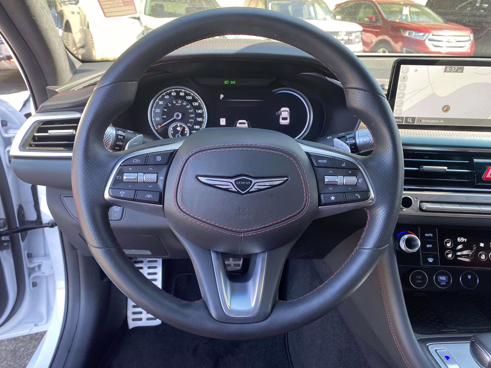 2025 Alta White Genesis G70 3.3T Sport Advanced RWD Sedan