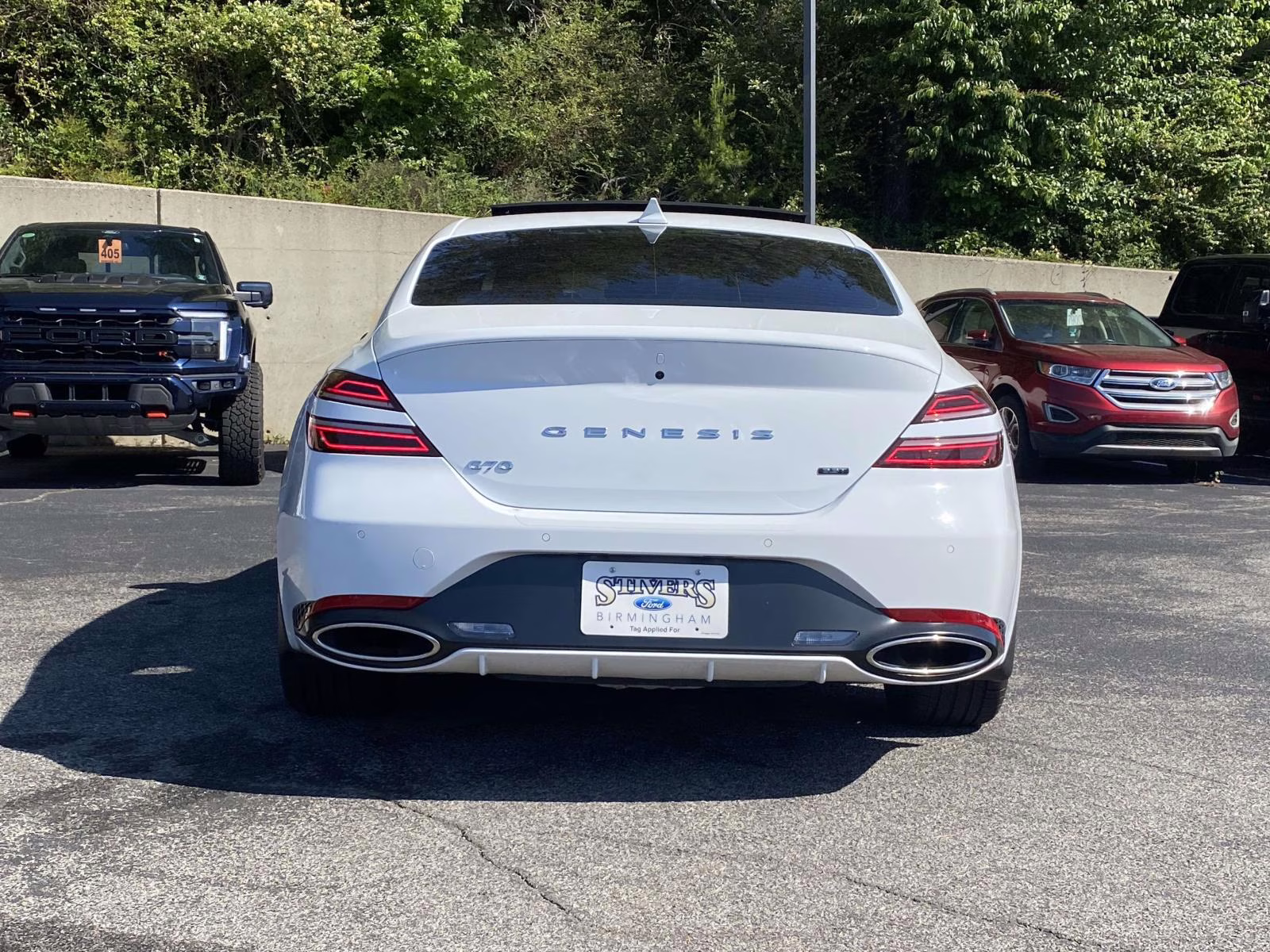 2025 Alta White Genesis G70 3.3T Sport Advanced RWD Sedan