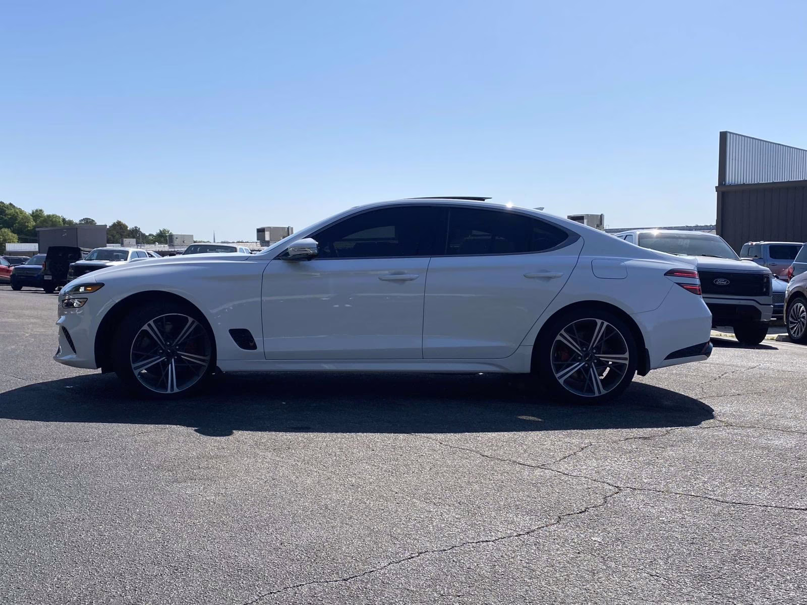 2025 Alta White Genesis G70 3.3T Sport Advanced RWD Sedan