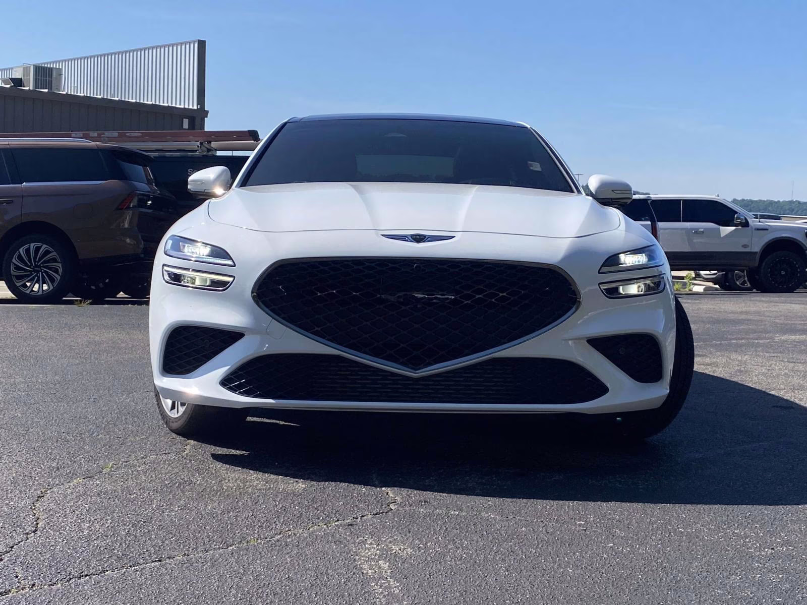 2025 Alta White Genesis G70 3.3T Sport Advanced RWD Sedan
