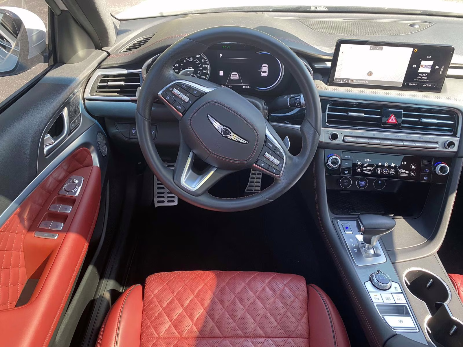 2025 Alta White Genesis G70 3.3T Sport Advanced RWD Sedan