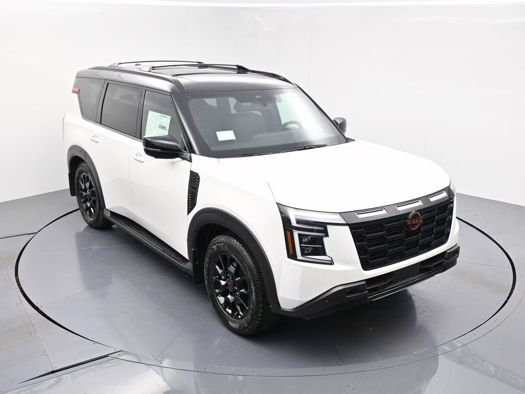 2026 Aspen White/Super Black Nissan Armada PRO-4X 4X4 SUV