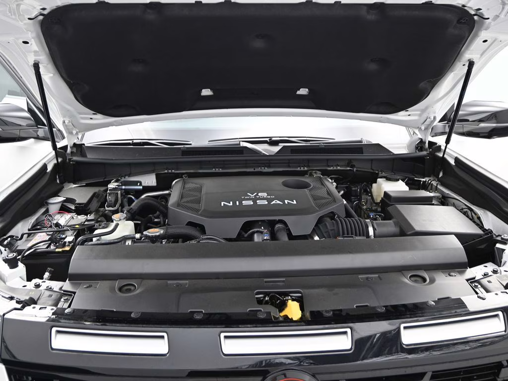 2026 Aspen White/Super Black Nissan Armada PRO-4X 4X4 SUV