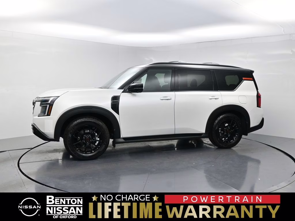 2026 Aspen White/Super Black Nissan Armada PRO-4X 4X4 SUV
