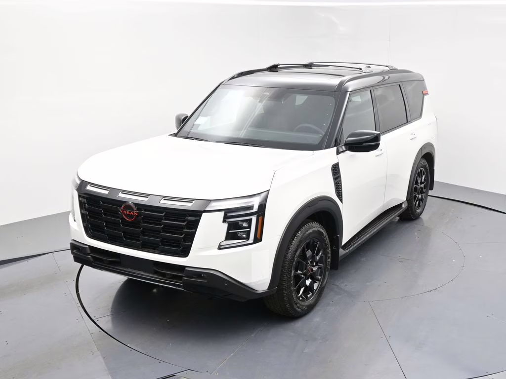 2026 Aspen White/Super Black Nissan Armada PRO-4X 4X4 SUV