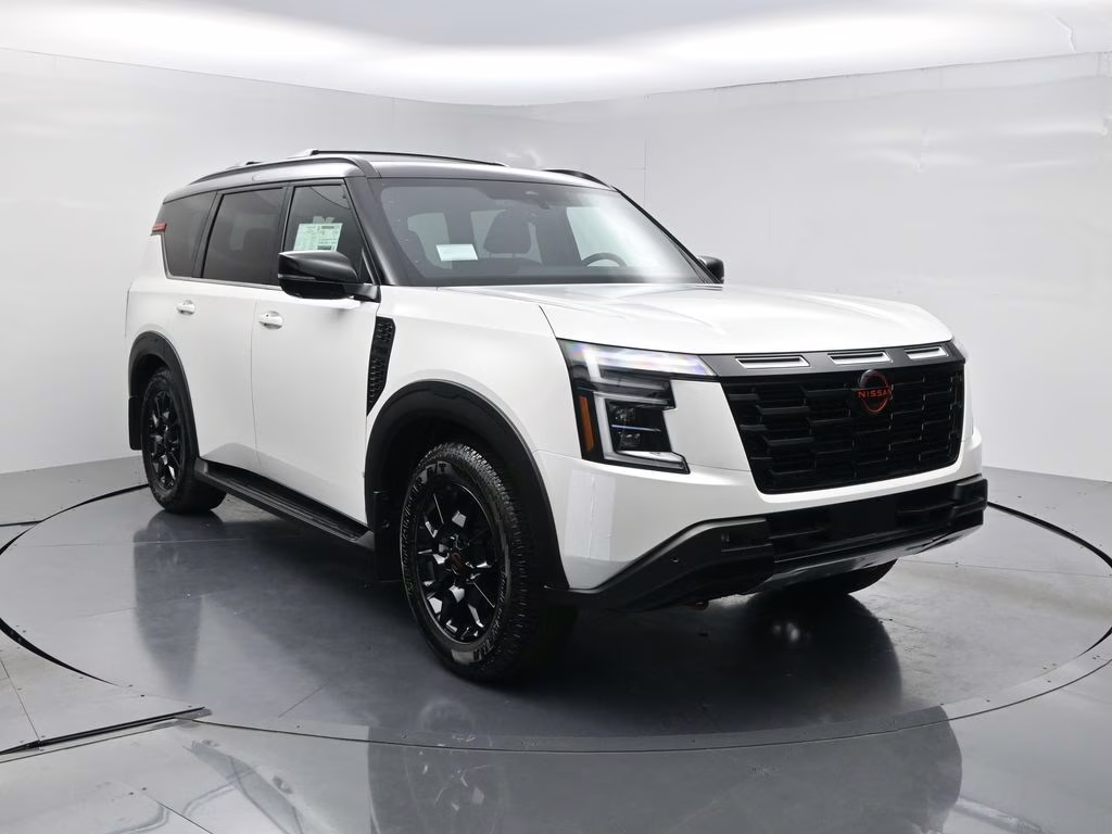 2026 Aspen White/Super Black Nissan Armada PRO-4X 4X4 SUV