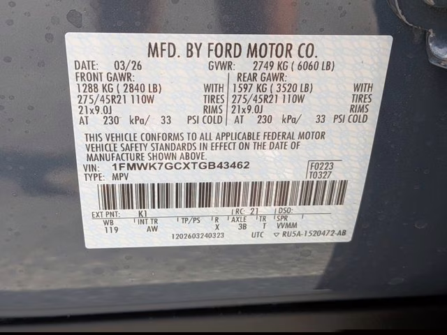 2026 Blue Ford Explorer ST RWD SUV