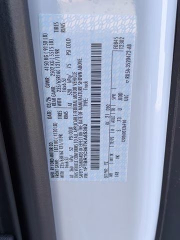 2026 Oxford White Ford Transit Cargo Van RWD Van