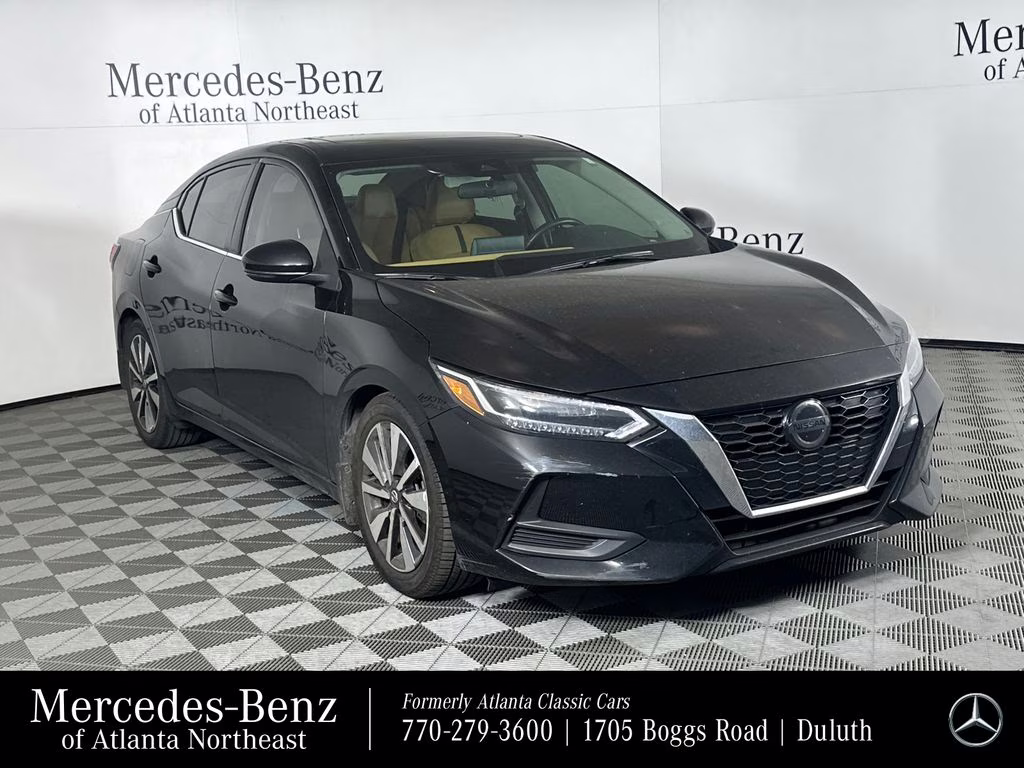 2020 Super Black Nissan Sentra SV FWD Sedan