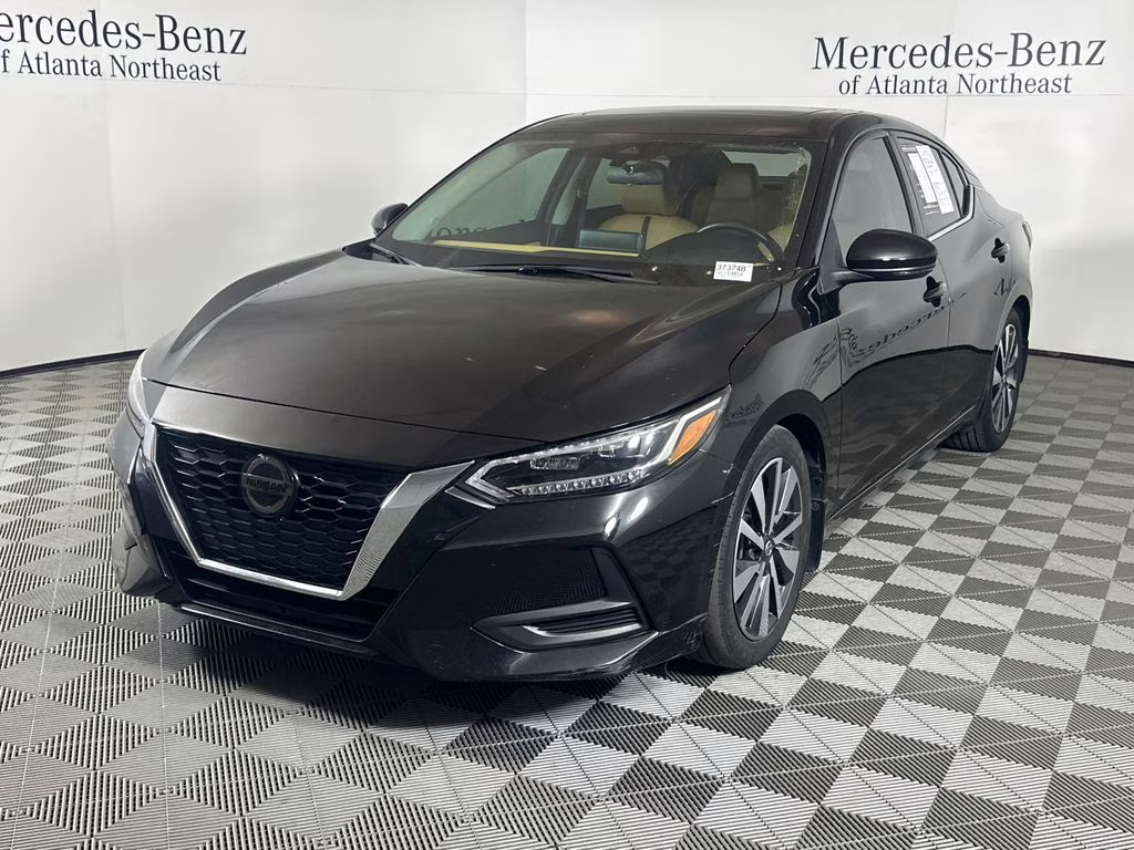 2020 Super Black Nissan Sentra SV FWD Sedan