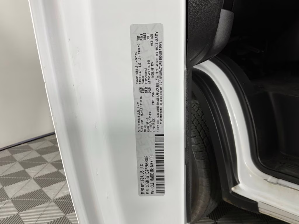 2023 Bright White Clearcoat Ram ProMaster 3500 High Roof FWD Van