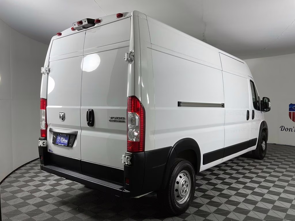 2023 Bright White Clearcoat Ram ProMaster 3500 High Roof FWD Van