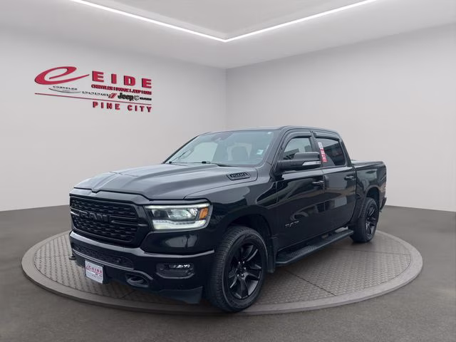 2022 Diamond Black Crystal Pearlcoat Ram 1500 Sport 4X4 Truck