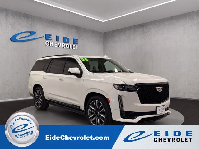 2023 Crystal White Tricoat Cadillac Escalade Sport Platinum 4X4 SUV