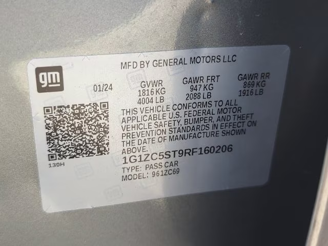 2024 Sterling Gray Metallic Chevrolet Malibu LS FWD Sedan