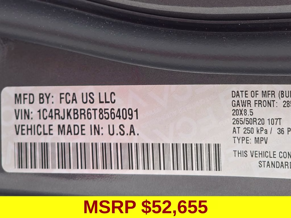 2026 Baltic Gray Metallic Clearcoat Jeep Grand Cherokee L Limited 4X4 SUV