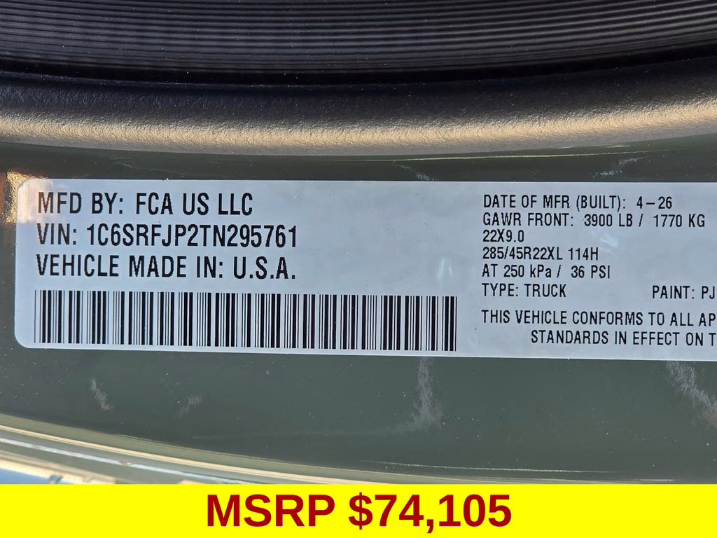 2026 Canyon Lake Ram 1500 Laramie 4X4 Truck