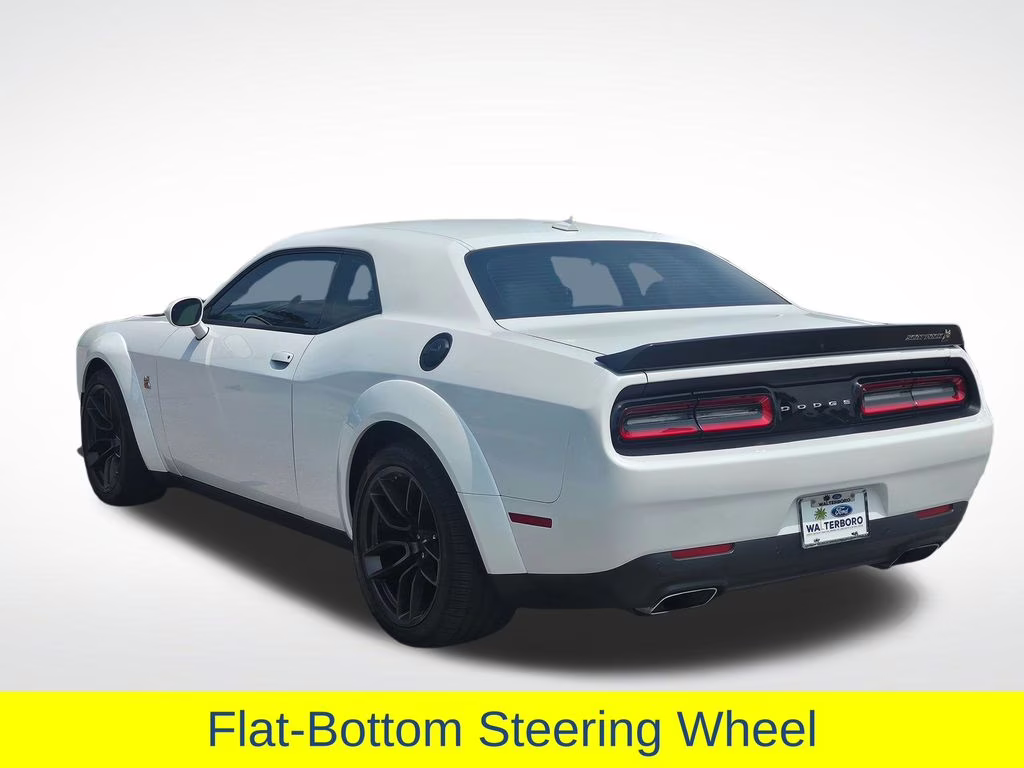 2023 White Knuckle Clearcoat Dodge Challenger R/T Scat Pack Widebody RWD Coupe