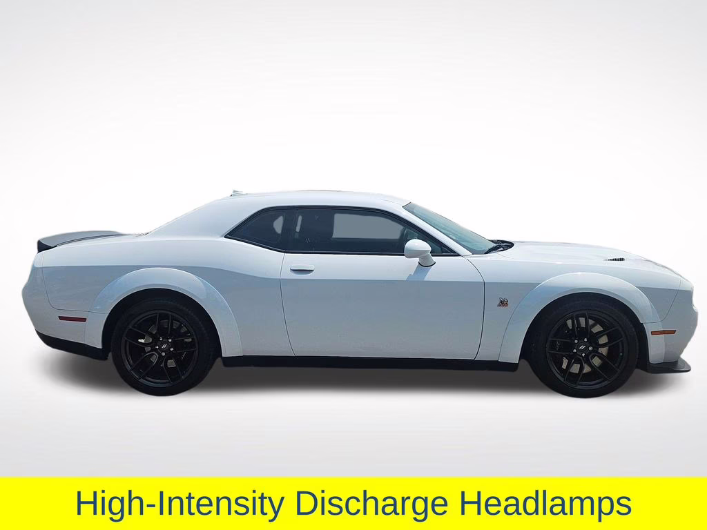 2023 White Knuckle Clearcoat Dodge Challenger R/T Scat Pack Widebody RWD Coupe