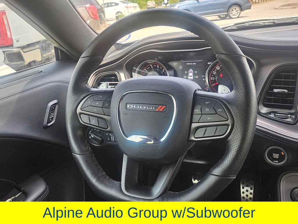 2023 White Knuckle Clearcoat Dodge Challenger R/T Scat Pack Widebody RWD Coupe