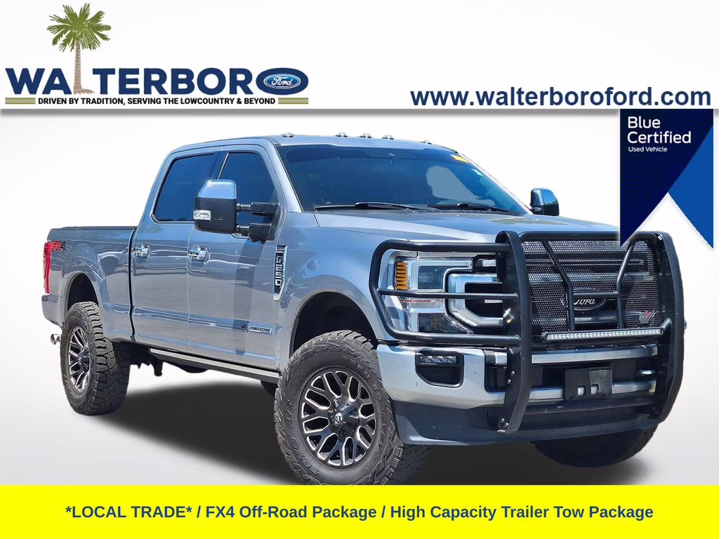 2020 Iconic Silver Metallic Ford Super Duty F-250 SRW Platinum 4X4 Truck