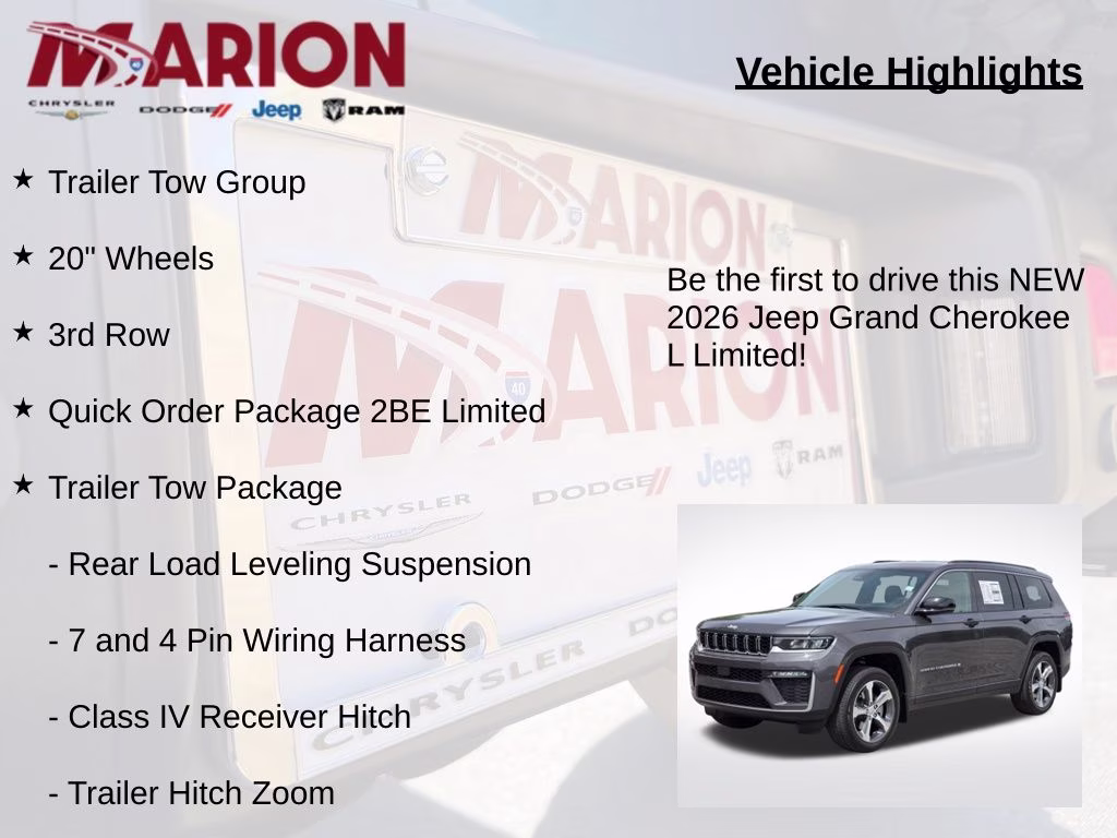 2026 Baltic Gray Metallic Clearcoat Jeep Grand Cherokee L Limited 4X4 SUV